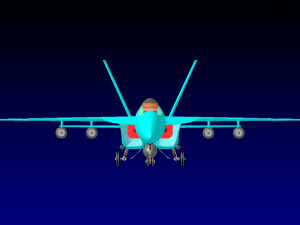 F-18E Fighter-Attack Aircraft Solid Assembly Model Model 3D