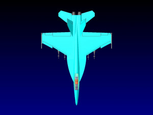 F-18E Fighter-Attack Aircraft Solid Assembly Model Model 3D