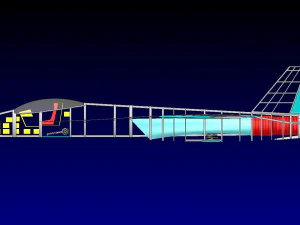 F-18E Fighter-Attack Aircraft Solid Assembly Model 3D Model