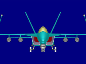 F-18E Fighter-Attack Aircraft Solid Assembly Model Model 3D