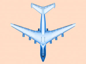 Antonov An-225 Cargo Aircraft Solid Assembly Model 3D Model
