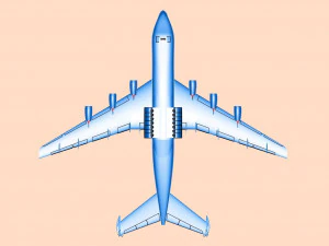 Antonov An-225 Cargo Aircraft Solid Assembly Model 3D Model