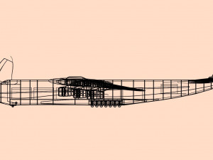 Antonov An-225 Cargo Aircraft Solid Assembly Model 3D Model