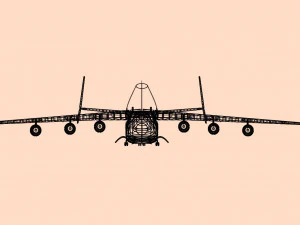 Antonov An-225 Cargo Aircraft Solid Assembly Model 3D Model