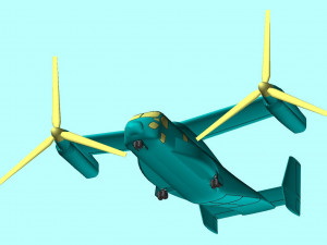 V-22 Osprey Solid Assembly Model 3Dモデル
