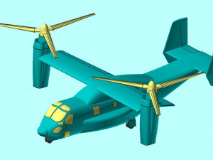 V-22 Osprey Solid Assembly Model 3Dモデル