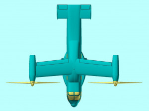 V-22 Osprey Solid Assembly Model 3Dモデル