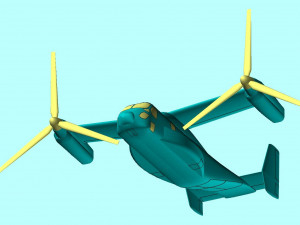 V-22 Osprey Solid Assembly Model 3Dモデル