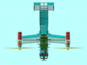 V-22 Osprey Solid Assembly Model 3Dモデル