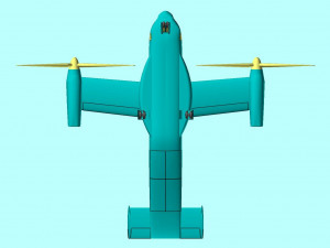 V-22 Osprey Solid Assembly Model 3Dモデル