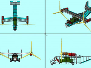V-22 Osprey Solid Assembly Model 3Dモデル