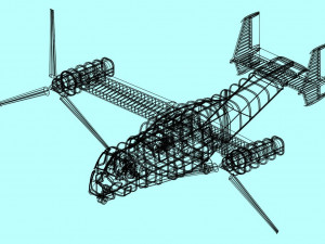 V-22 Osprey Solid Assembly Model 3Dモデル