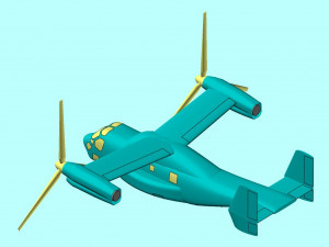 V-22 Osprey Solid Assembly Model 3Dモデル