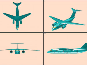 Antonov An-148 Aircraft Solid Assembly Model Modelo 3D