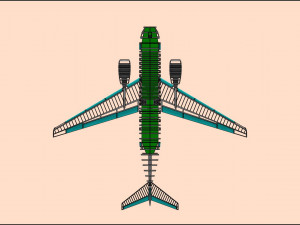 Antonov An-148 Aircraft Solid Assembly Model 3D Model