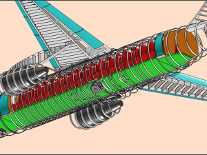 Antonov An-148 Aircraft Solid Assembly Model 3D Model