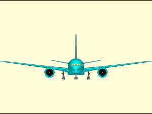 Boeing 787-800 Dreamliner Solid Assembly Model 3D Model