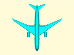 Boeing 787-800 Dreamliner Solid Assembly Model 3D मॉडल