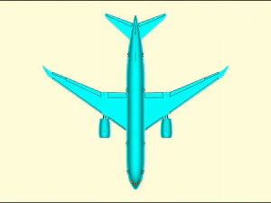 Boeing 787-800 Dreamliner Solid Assembly Model 3D Model