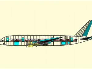 Boeing 787-800 Dreamliner Solid Assembly Model 3D Model