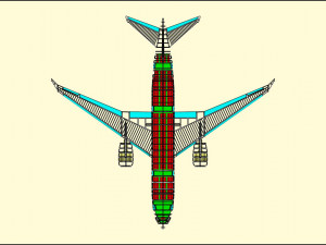 Boeing 787-800 Dreamliner Solid Assembly Model 3D मॉडल