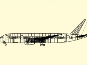 Boeing 787-800 Dreamliner Solid Assembly Model 3D मॉडल