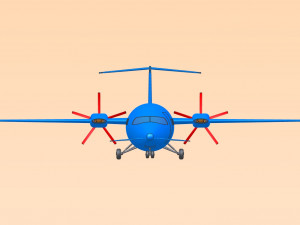 Piaggio Avanti Aircraft Solid Assembly Model 3D 모델