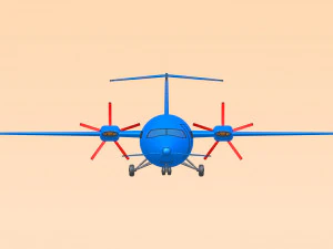 Piaggio Avanti Aircraft Solid Assembly Model 3D Model