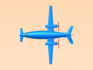 Piaggio Avanti Aircraft Solid Assembly Model 3D 모델