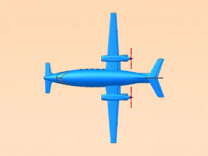 Piaggio Avanti Aircraft Solid Assembly Model 3D Model