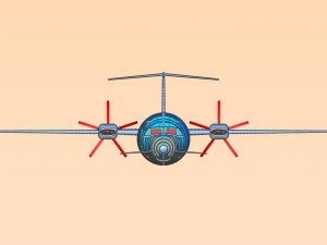 Piaggio Avanti Aircraft Solid Assembly Model 3D 모델