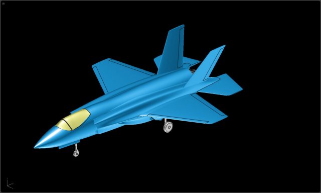 The USAF F-35A Solid Assembly Model Modelo 3D .c4d .max .obj .3ds .fbx .stl .blend 