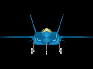 The USAF F-35A Solid Assembly Model 3D Model