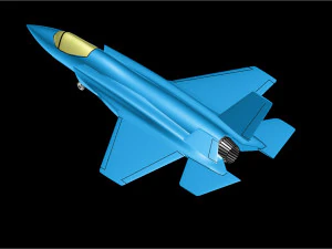The USAF F-35A Solid Assembly Model 3D Model