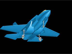 The USAF F-35A Solid Assembly Model 3D Model