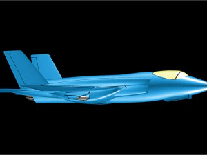 The USAF F-35A Solid Assembly Model 3D Model