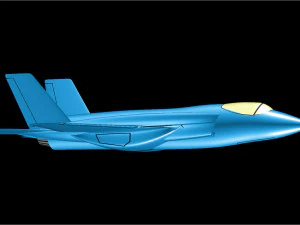The USAF F-35A Solid Assembly Model 3D Model