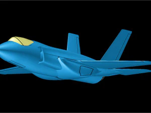 The USAF F-35A Solid Assembly Model 3D Model