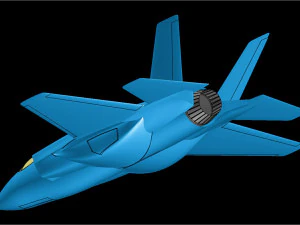 The USAF F-35A Solid Assembly Model 3D Model