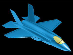 The USAF F-35A Solid Assembly Model Modelo 3D