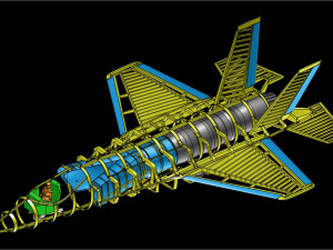 The USAF F-35A Solid Assembly Model Modelo 3D