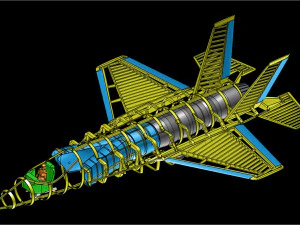 The USAF F-35A Solid Assembly Model 3D Model