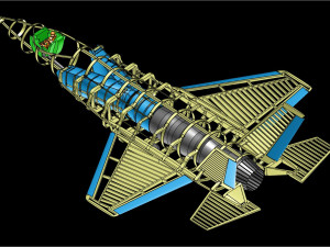 The USAF F-35A Solid Assembly Model Modelo 3D