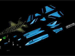 The USAF F-35A Solid Assembly Model 3D Model
