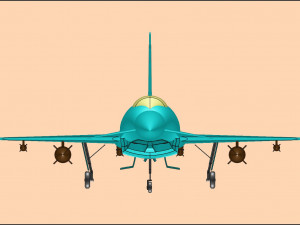 Euro Fighter Typhoon Solid Assembly Model Model 3D