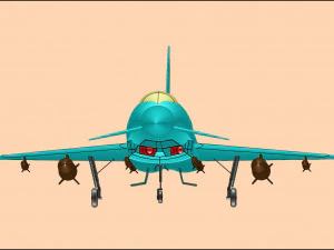 Modello di assemblaggio solido dell'Euro Fighter Typhoon Modello 3D