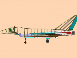 Euro Fighter Typhoon Solid Assembly Model Model 3D