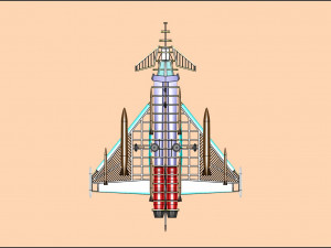 Euro Fighter Typhoon Solid Assembly Model Model 3D
