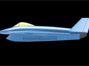 Boeing X-32 Aircraft Solid Assembly Model 3D Модель