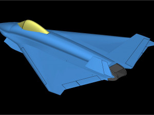 Boeing X-32 Aircraft Solid Assembly Model 3D Модель